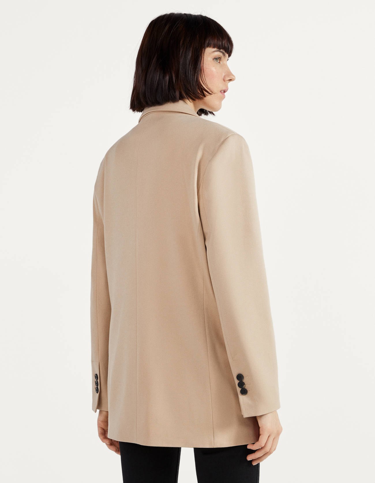 Gerade geschnittener Blazer · Beige