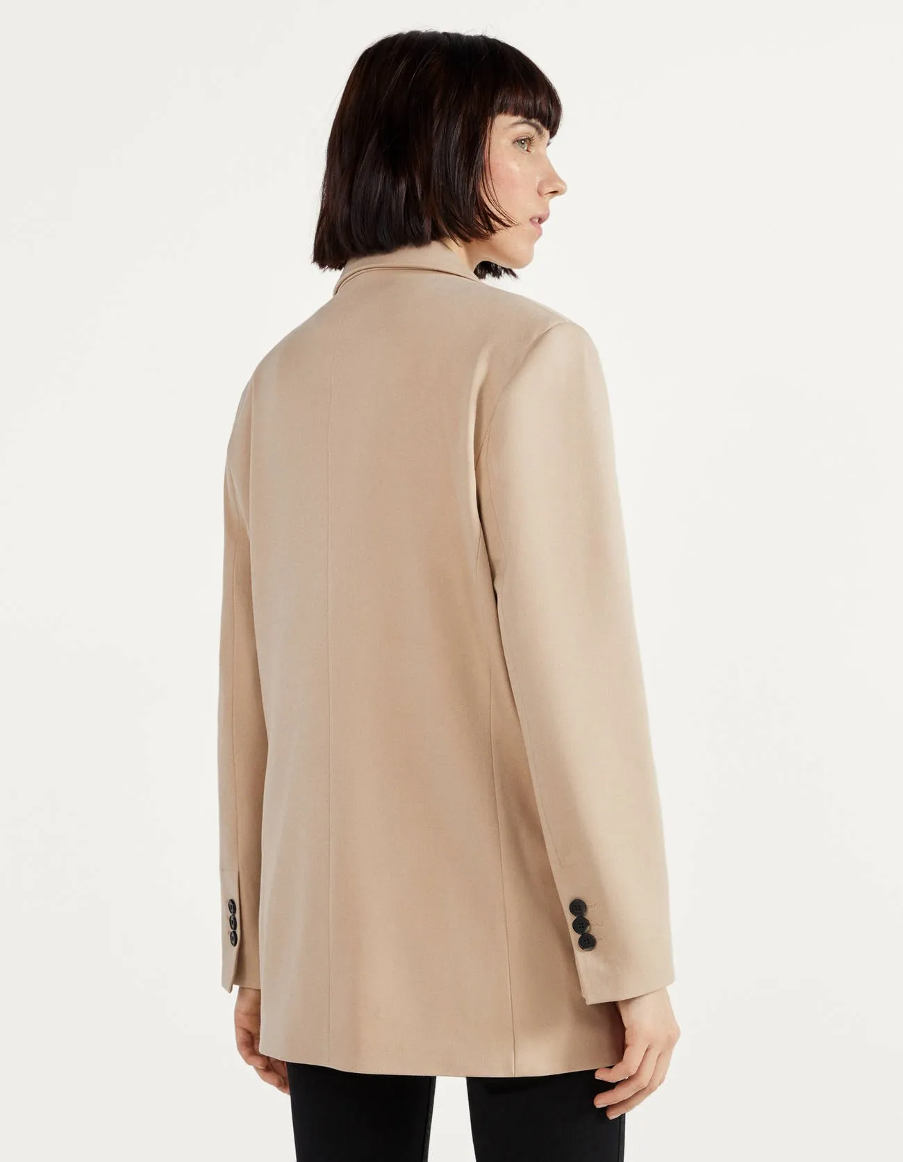 Gerade geschnittener Blazer · Beige