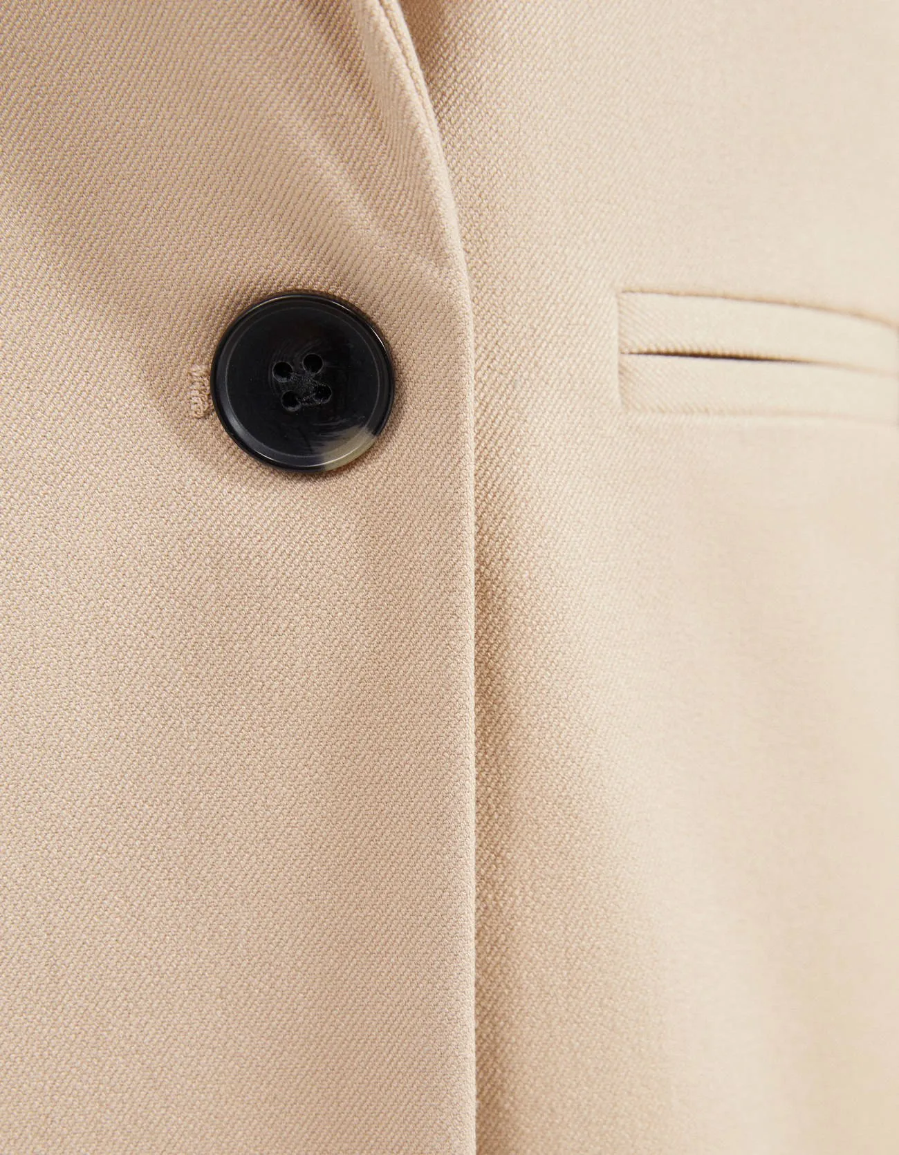 Gerade geschnittener Blazer · Beige