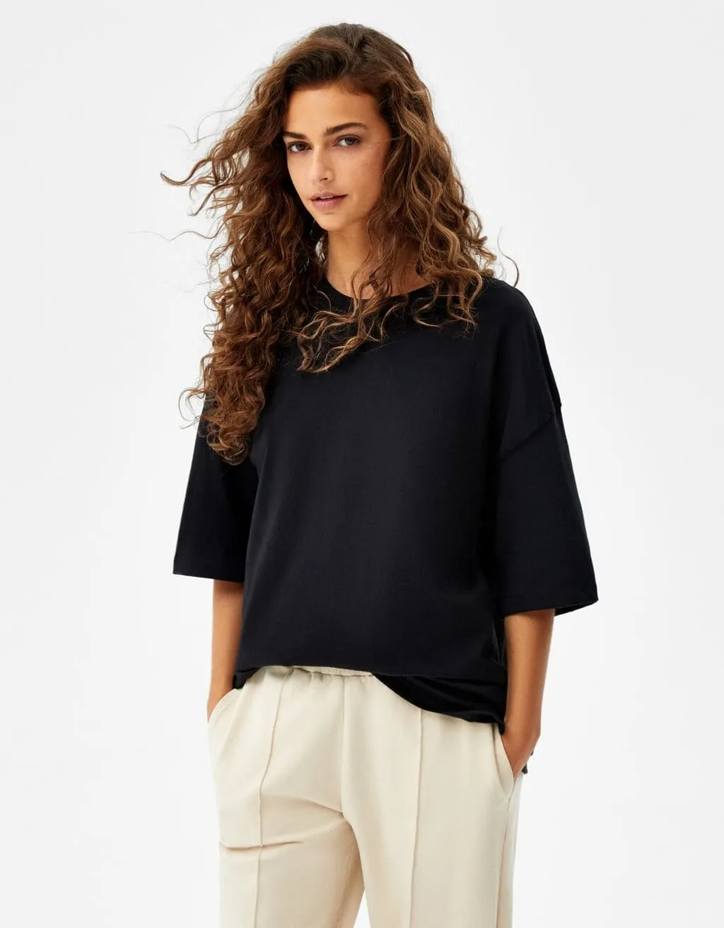 T-Shirt im Extra Loose Fit · Schwarz