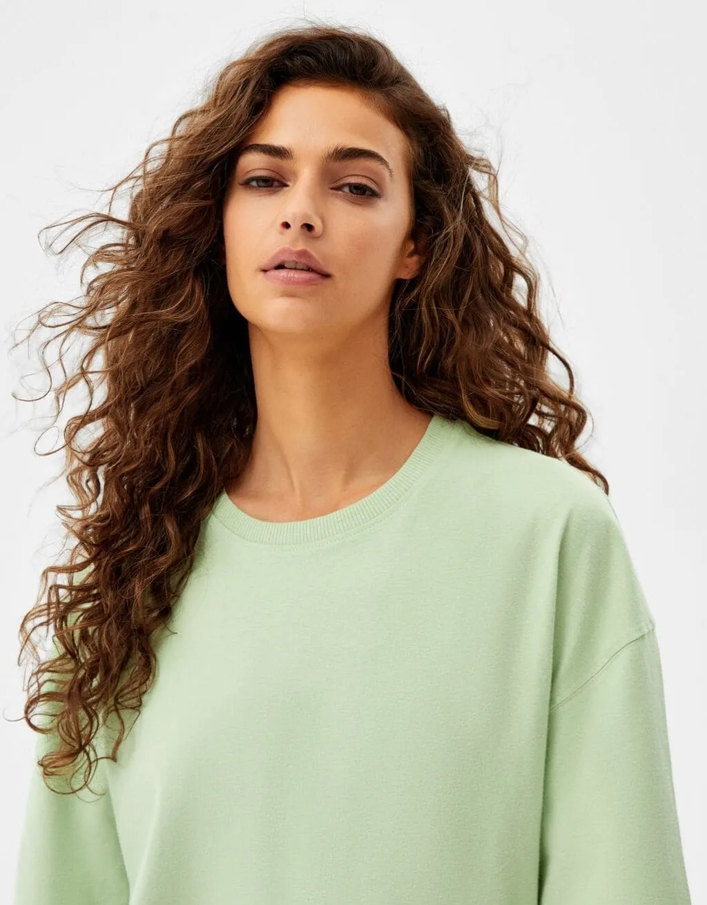 T-Shirt im Extra Loose Fit · Salbeigrün