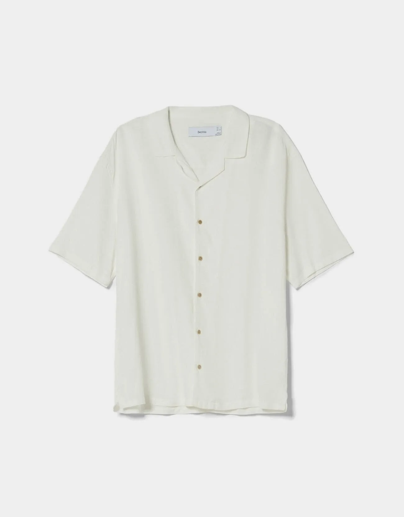 Kurzärmeliges Hemd im Relaxed Fit · Weiß