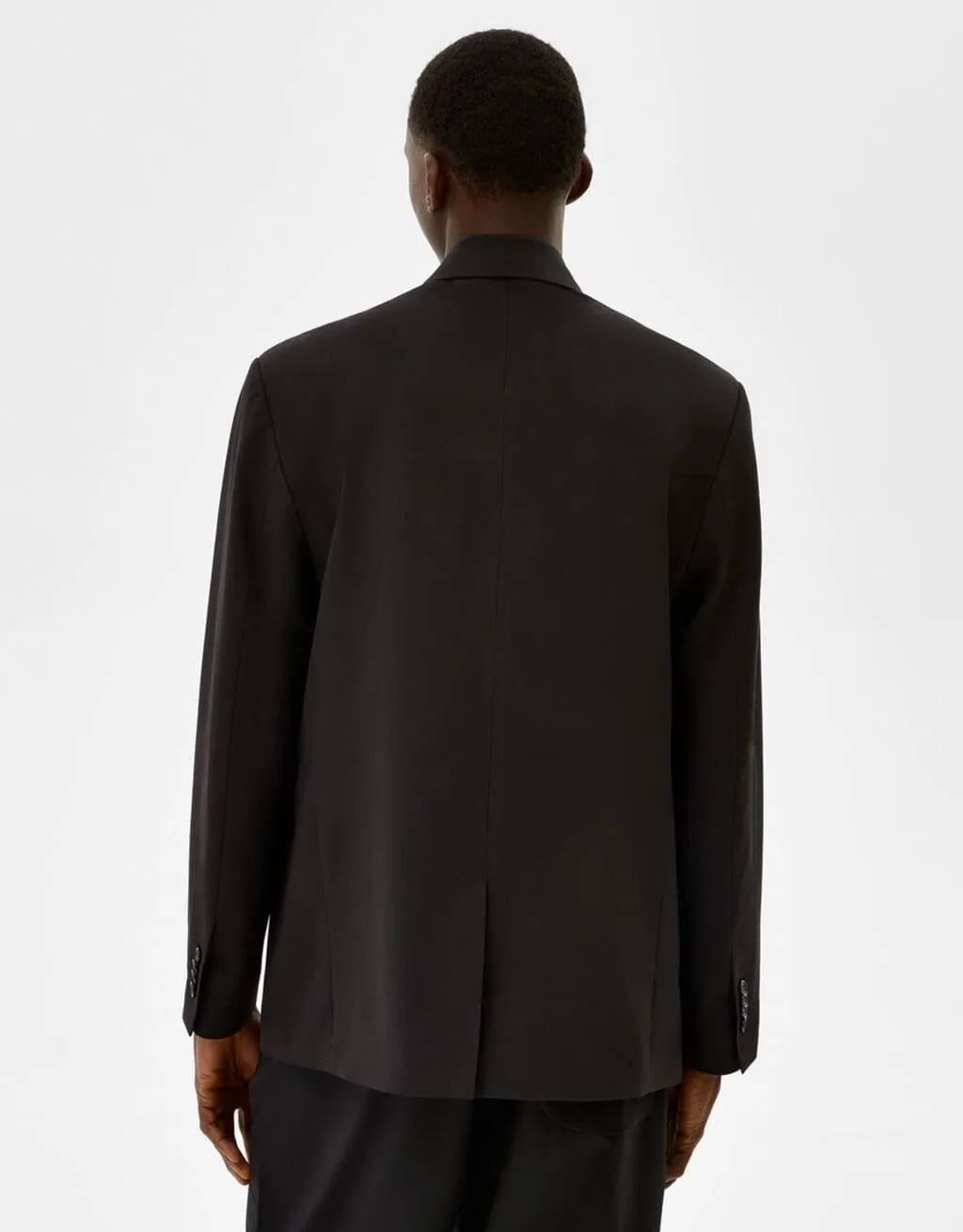 Doppelreihiger Blazer · Schwarz