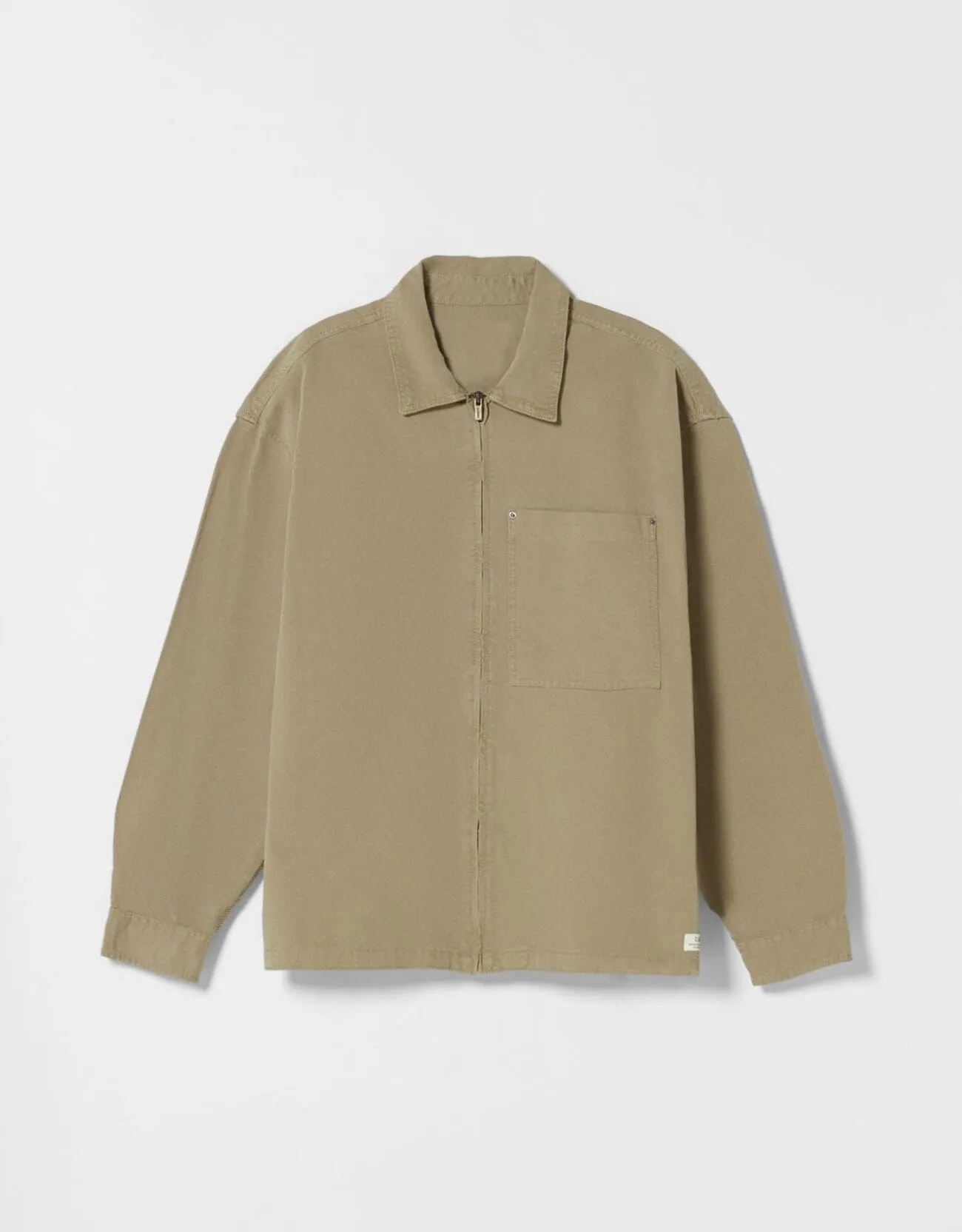 Baumwolljacke mit Reißverschluss · Khaki