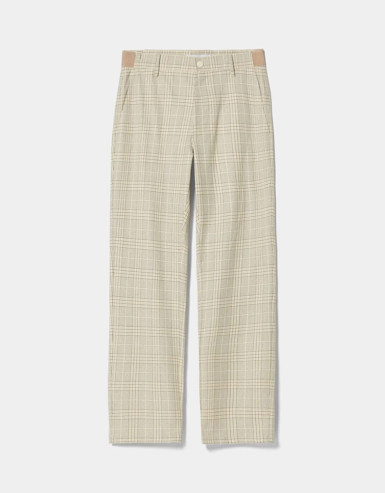 Eng geschnittene Slim-Fit-Hose mit seitlichem Gummizug · Camel