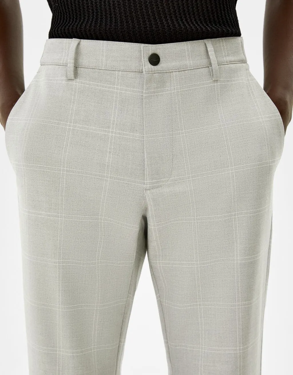 Eng geschnittene Slim-Fit-Hose mit seitlichem Gummizug