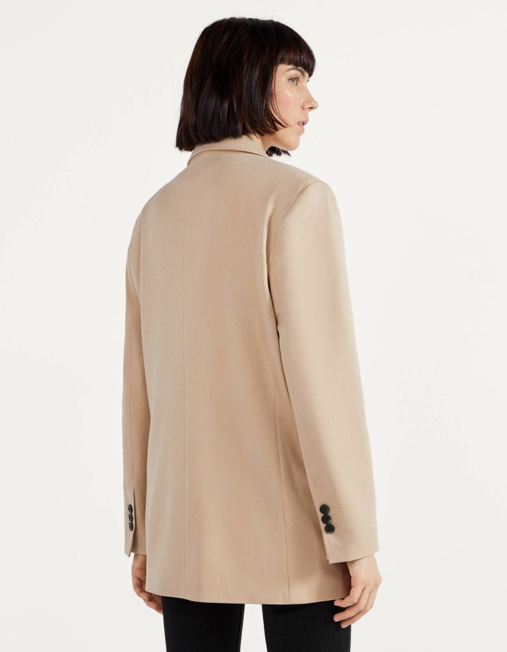 Gerade geschnittener Blazer · Beige