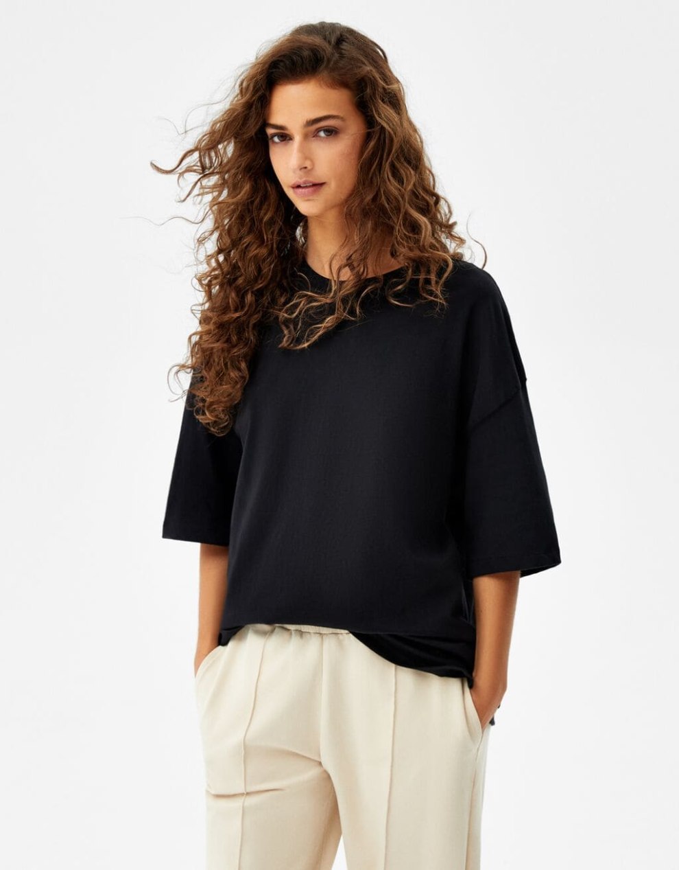 T-Shirt im Extra Loose Fit · Schwarz