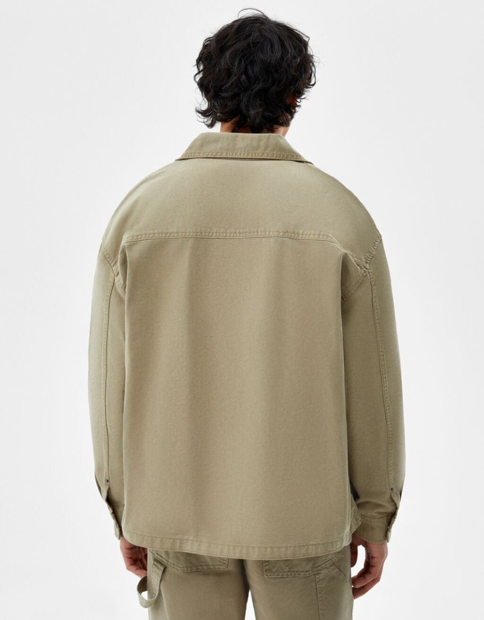 Baumwolljacke mit Reißverschluss · Khaki